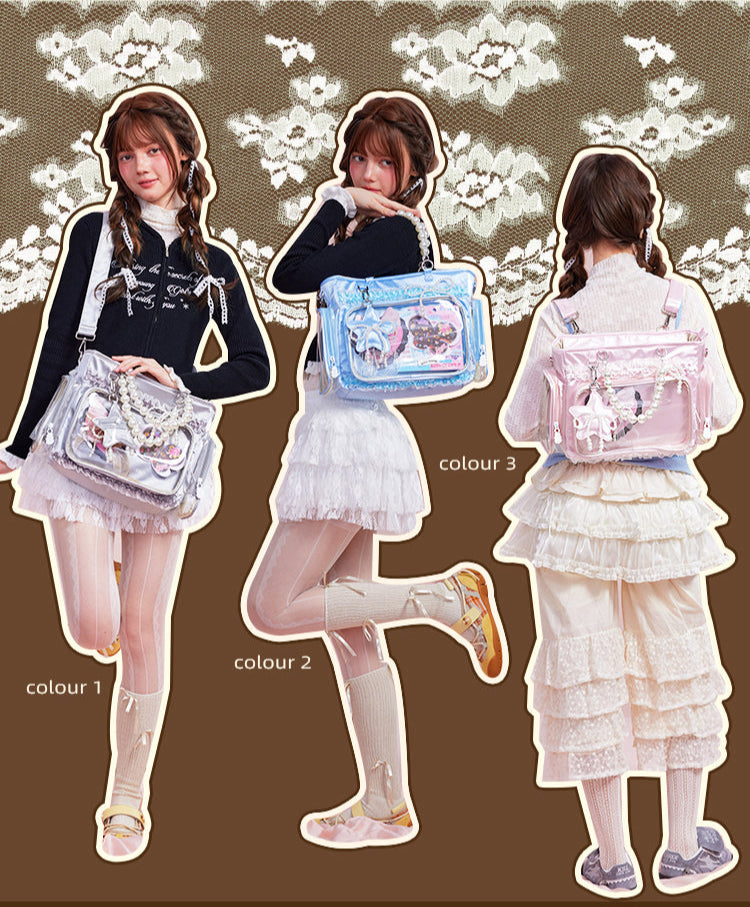 Y2K Harajuku Pearl Ita Bag