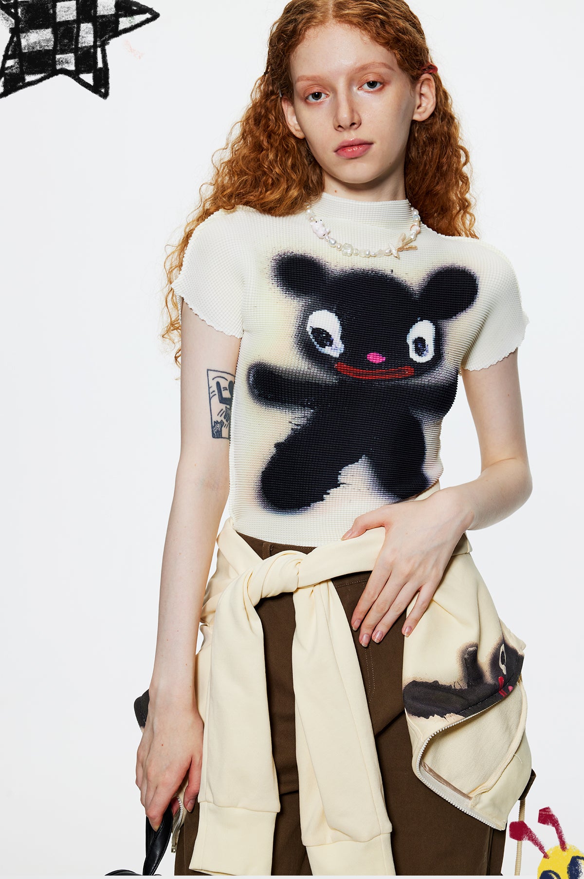 iscreamcolour MOF Graffiti Ruched Tee