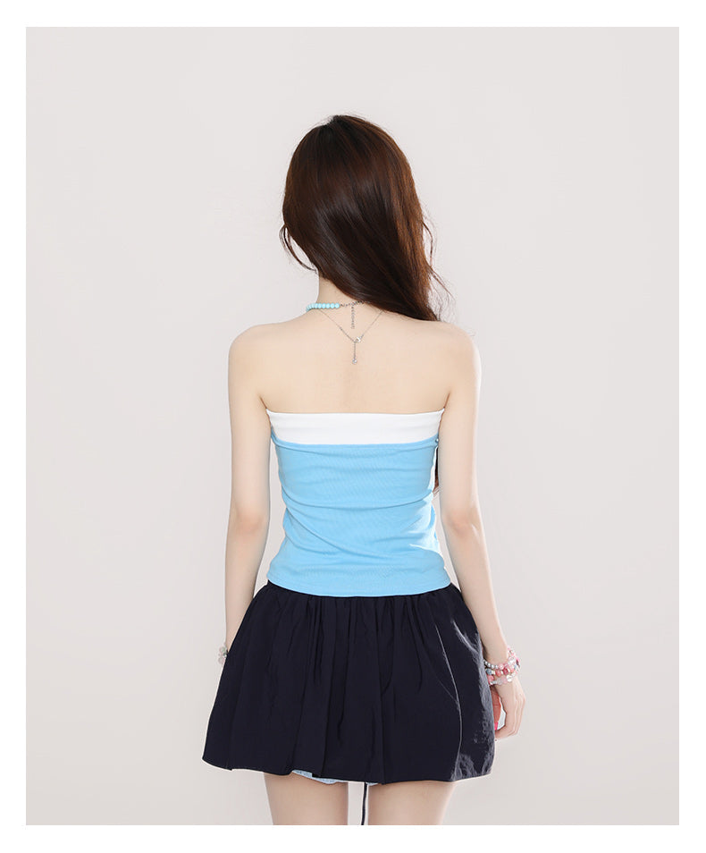 Y2K Tube Top + Puffy Skirt Set | Sweet & Spicy Girl Outfit
