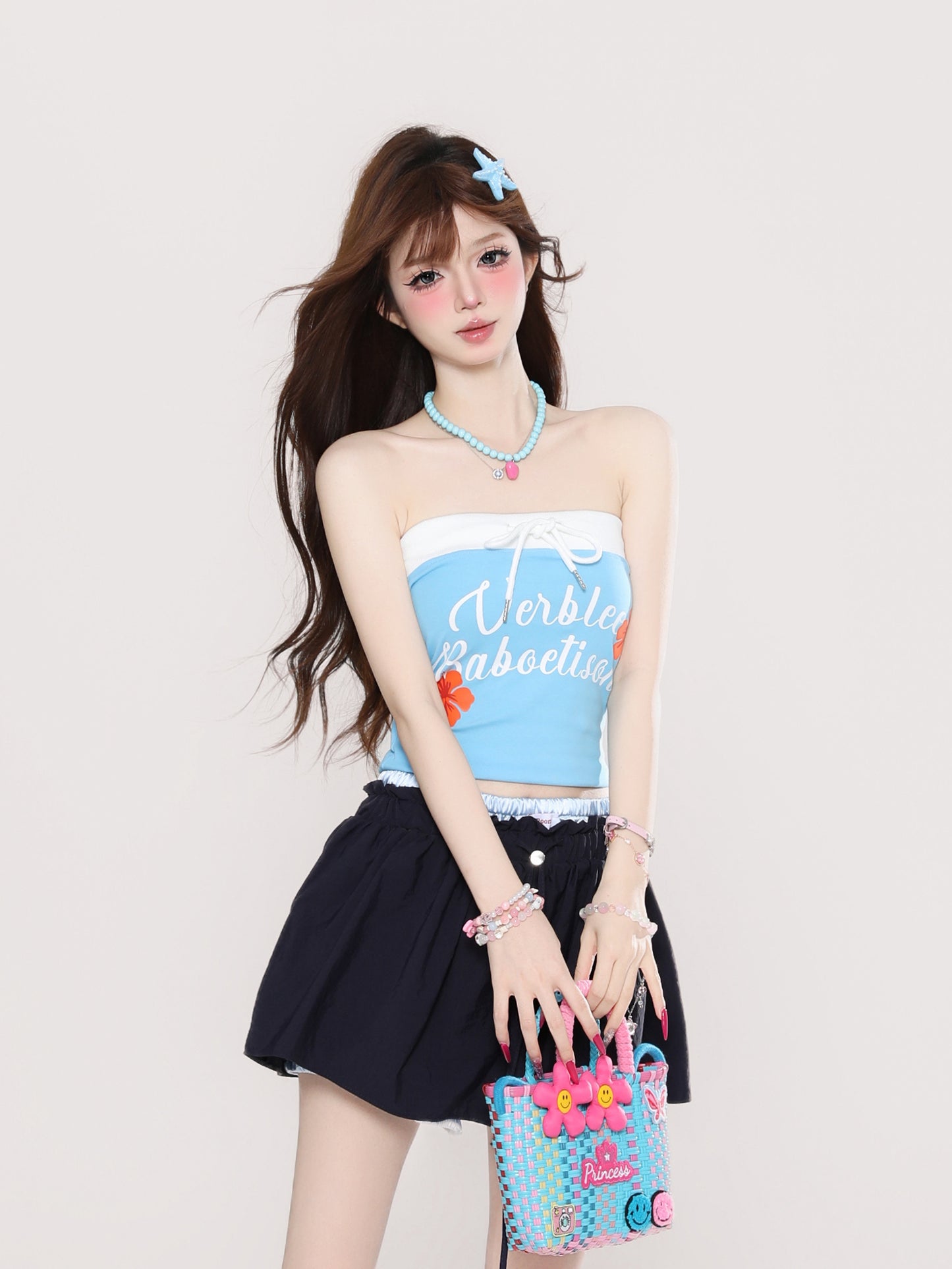 Y2K Tube Top + Puffy Skirt Set | Sweet & Spicy Girl Outfit