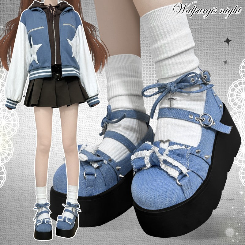 Y2K Sweet Gothic Lolita Canvas Shoes