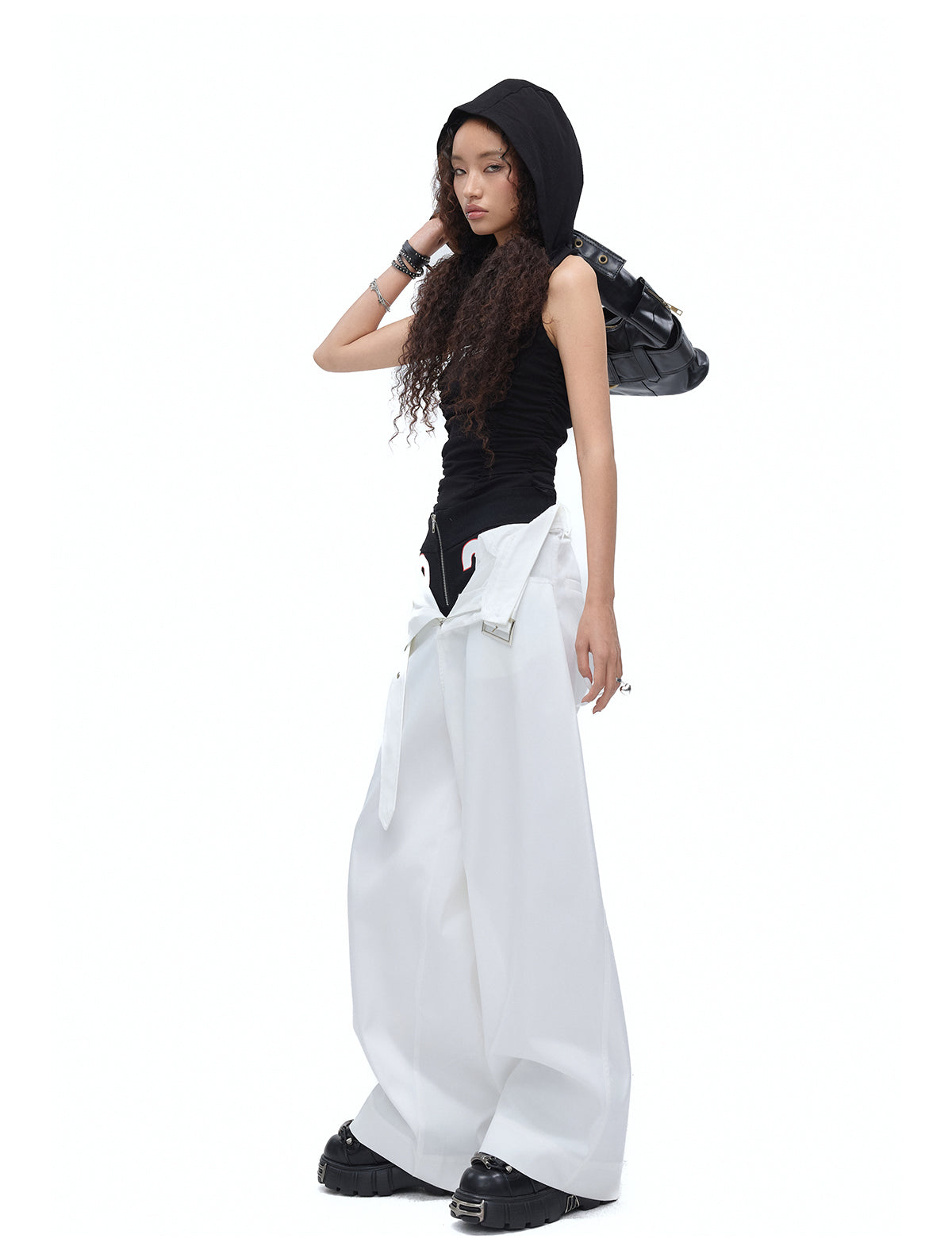 Y2K Minimalist Ruched Tank Top