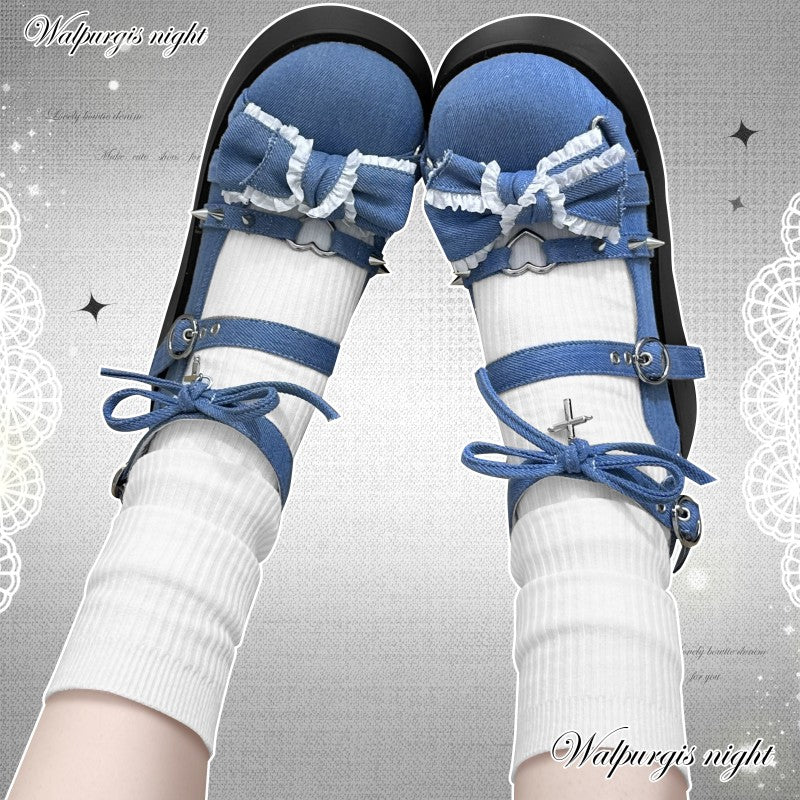 Y2K Sweet Gothic Lolita Canvas Shoes
