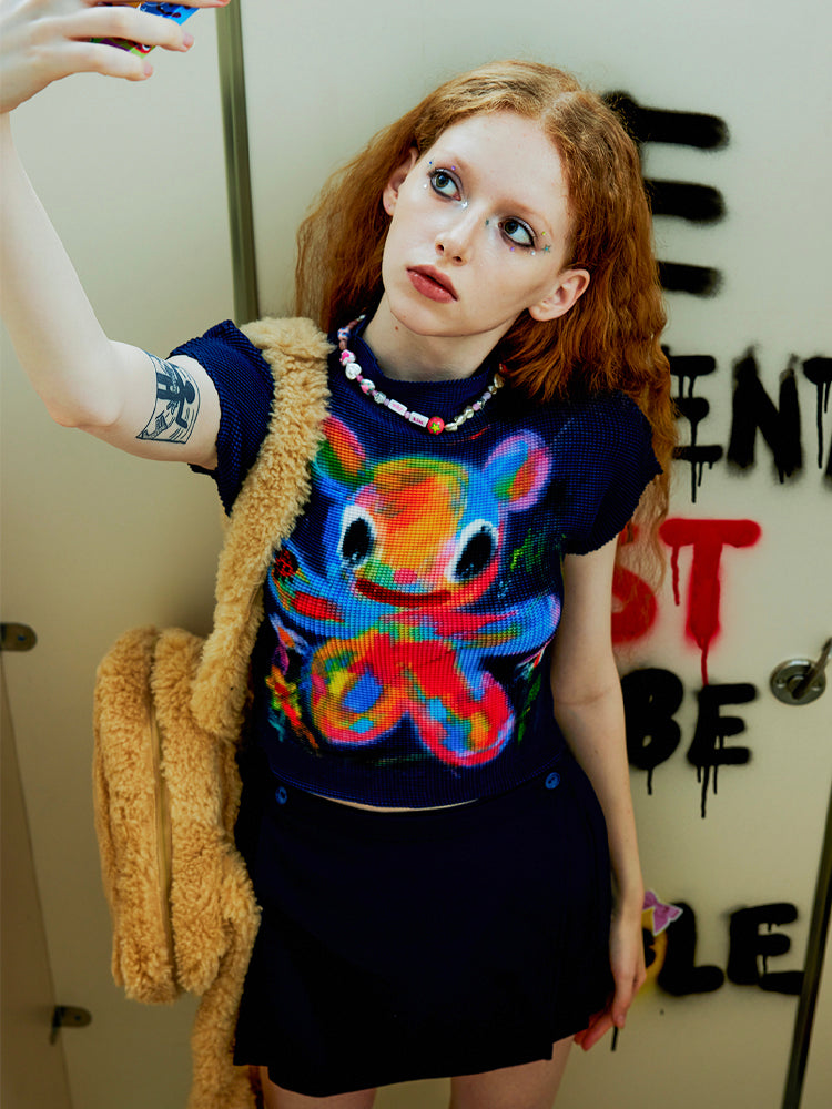 iscreamcolour MOF Graffiti Ruched Tee