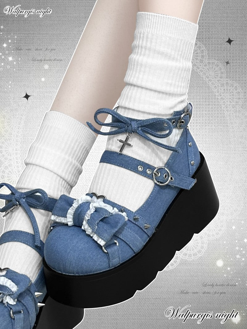 Y2K Sweet Gothic Lolita Canvas Shoes