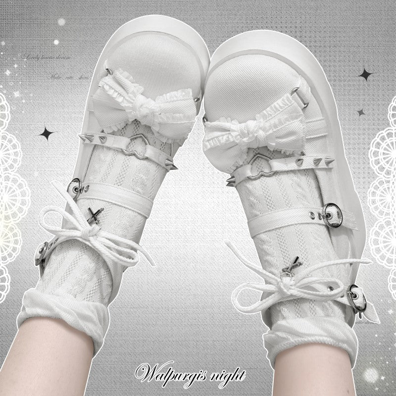 Y2K Sweet Gothic Lolita Canvas Shoes