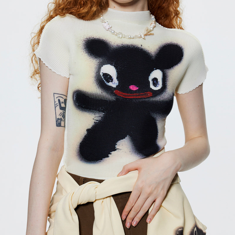 iscreamcolour MOF Graffiti Ruched Tee