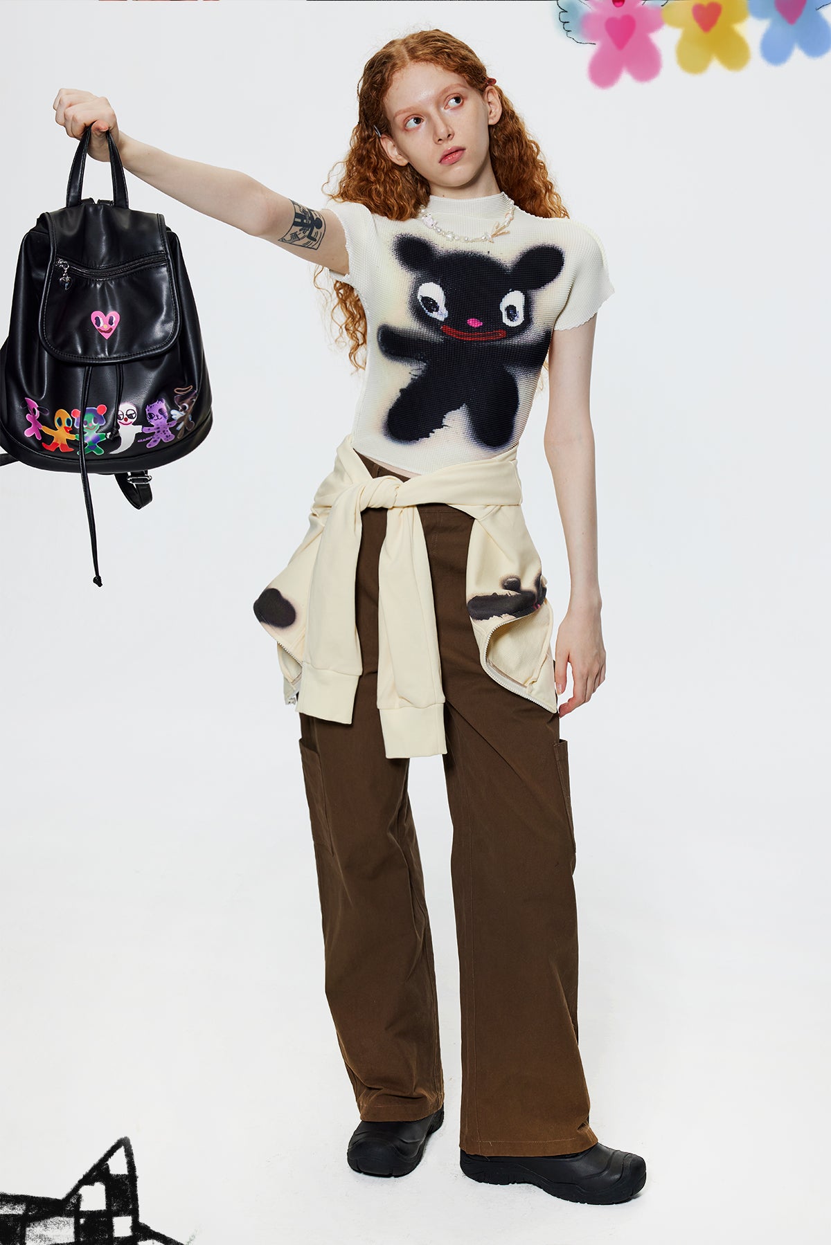 iscreamcolour MOF Graffiti Ruched Tee