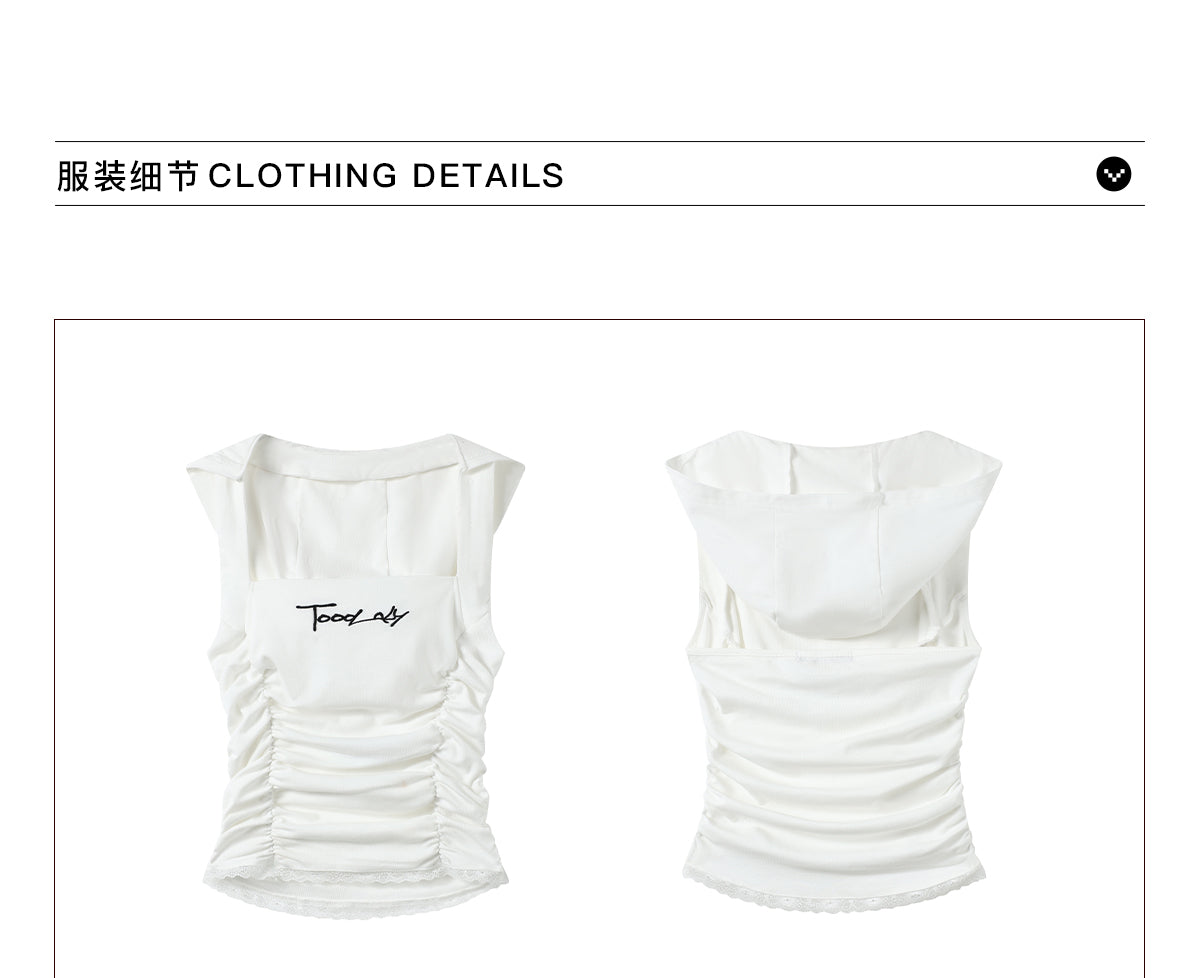 Y2K Minimalist Ruched Tank Top