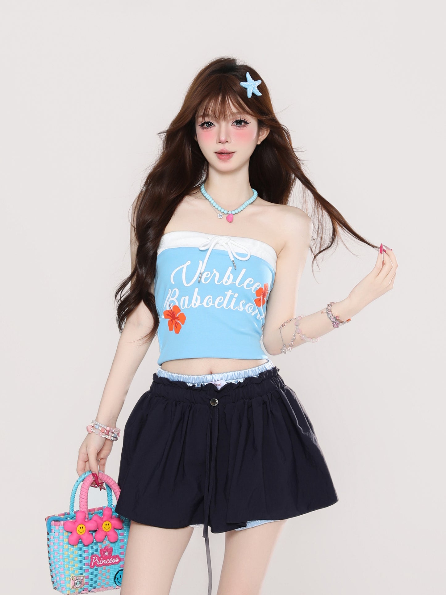 Y2K Tube Top + Puffy Skirt Set | Sweet & Spicy Girl Outfit