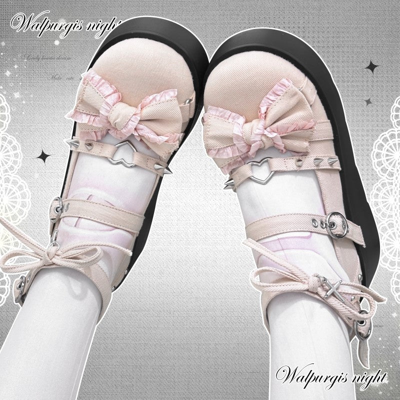 Y2K Sweet Gothic Lolita Canvas Shoes