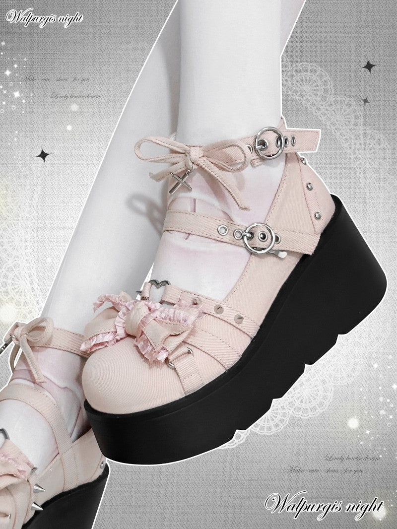 Y2K Sweet Gothic Lolita Canvas Shoes