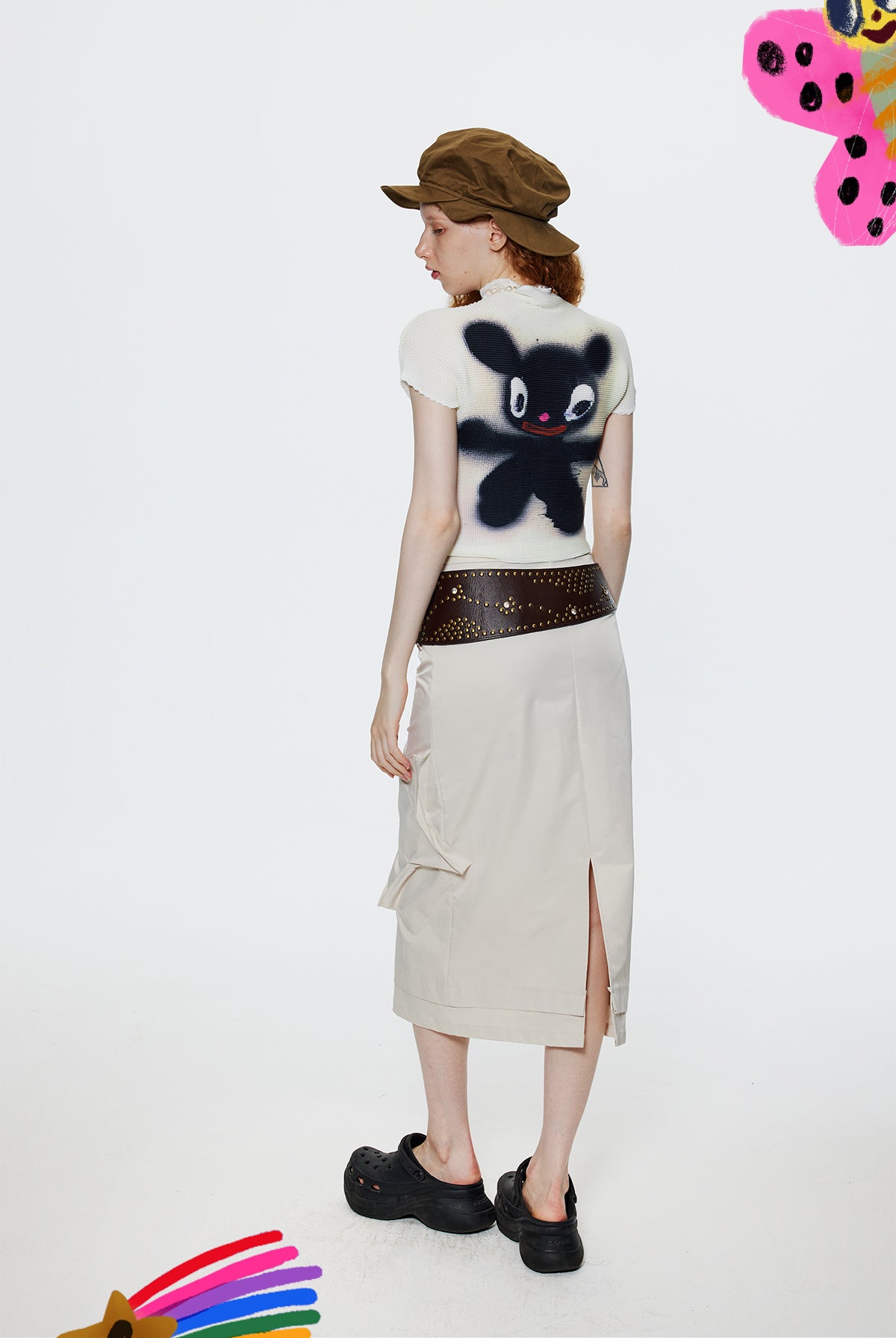 iscreamcolour MOF Graffiti Ruched Tee