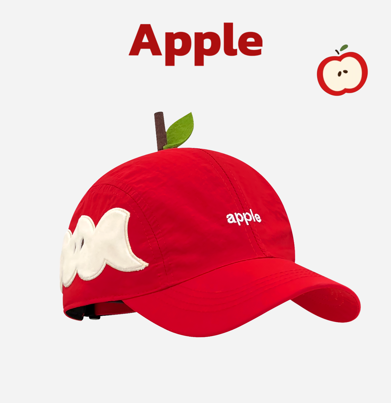 Cute Apple Quick-Drying Baseball Cap 